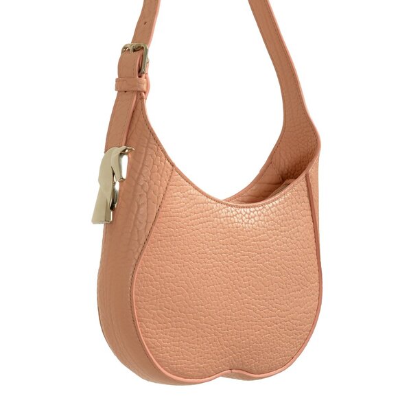 Burberry Women's "Small Chess" Textured Leather Logo Hobo Handbag Shoulder Bag - Picture 2 of 6